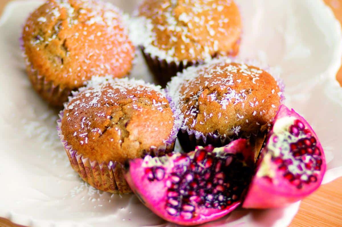 Queques de Laranja e Romã