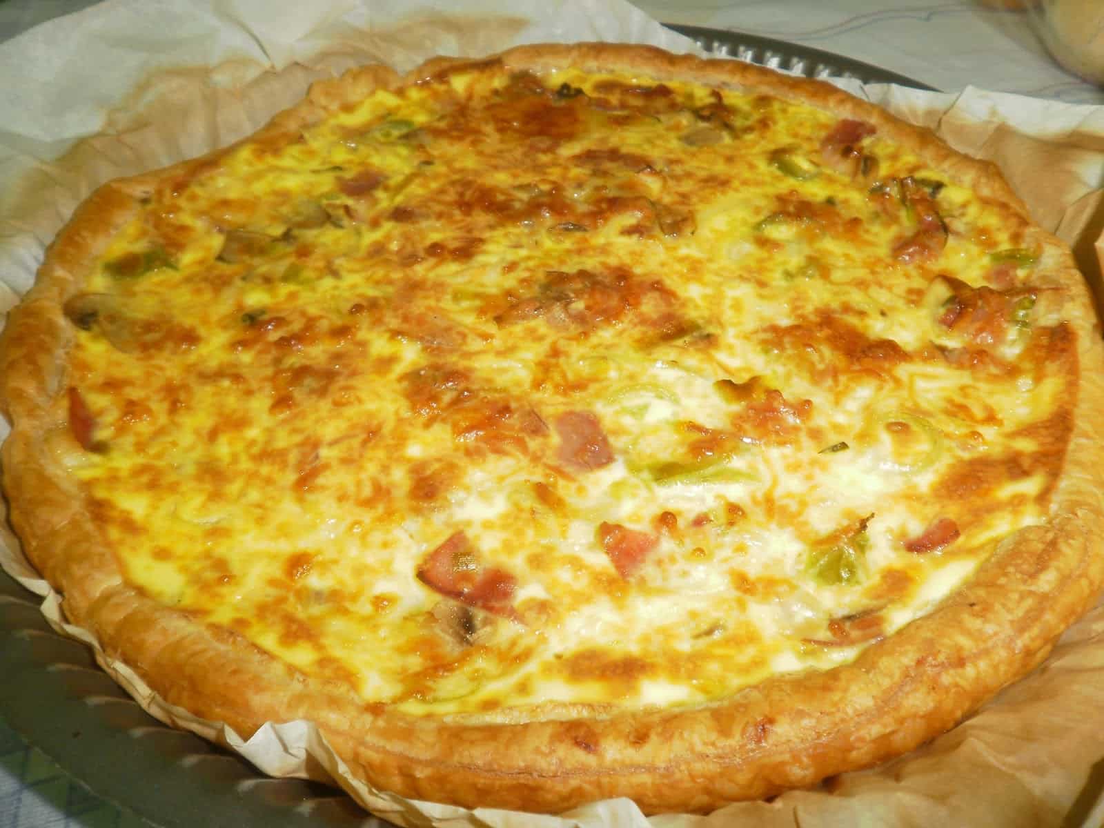 QUICHE DE ABÓBORA E ALHO FRANCÊS