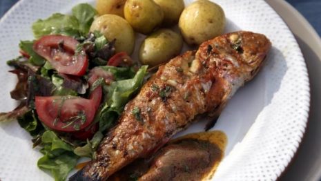 Salmonete na Frigideira