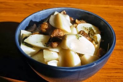 Guisado de Nabo com Castanhas