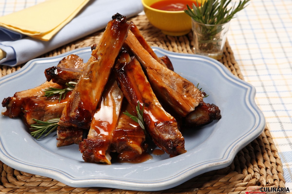Entrecosto de Porco com Laranja