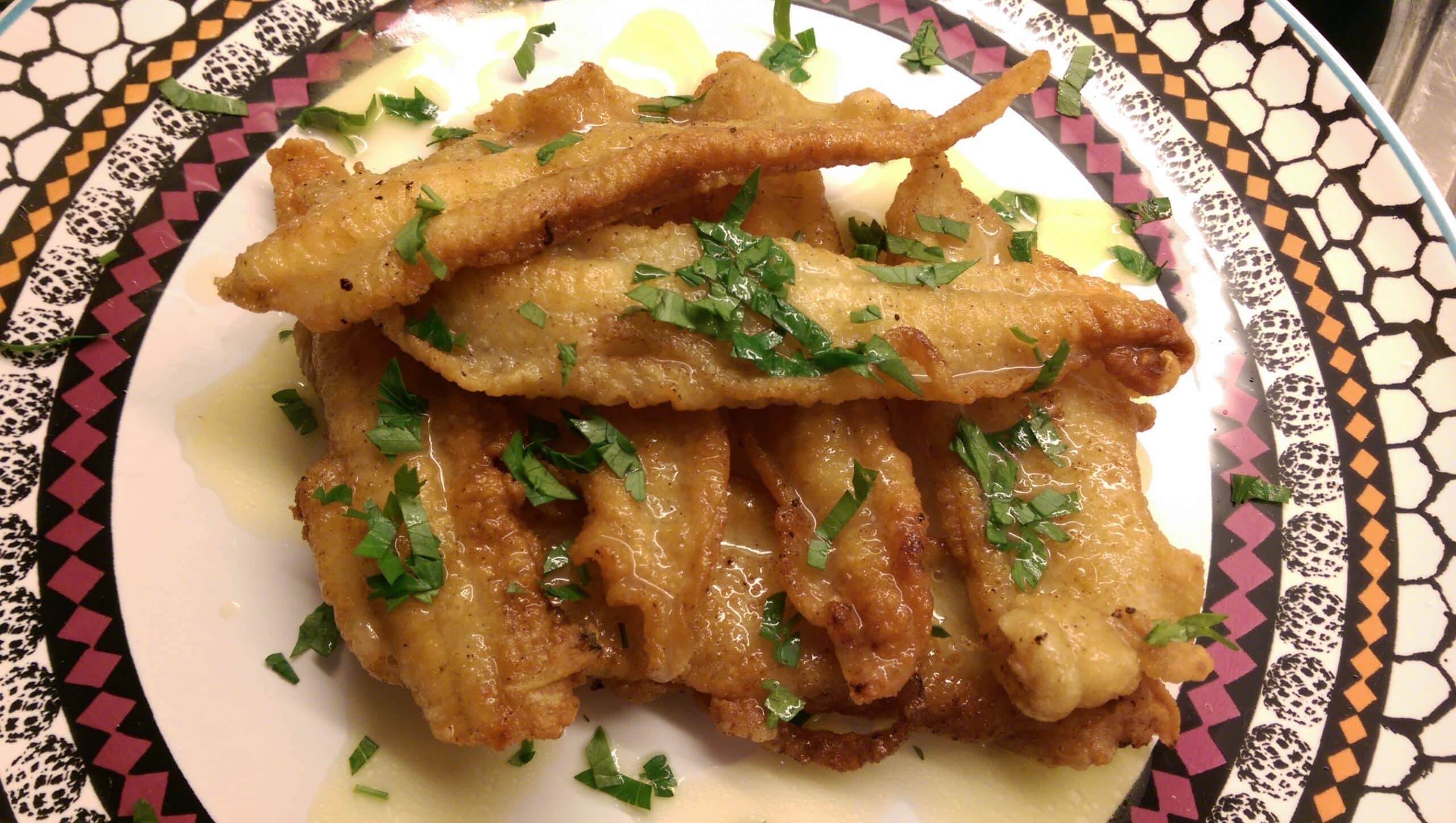 Linguados com Manteiga de Ervas