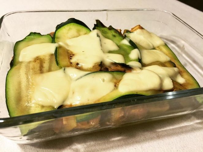 LASANHA DE CURGETE E REQUEIJÃO