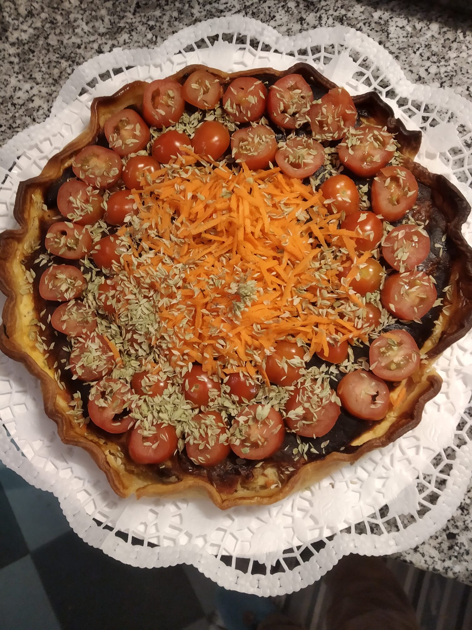 Quiche de Legumes e Linguiça