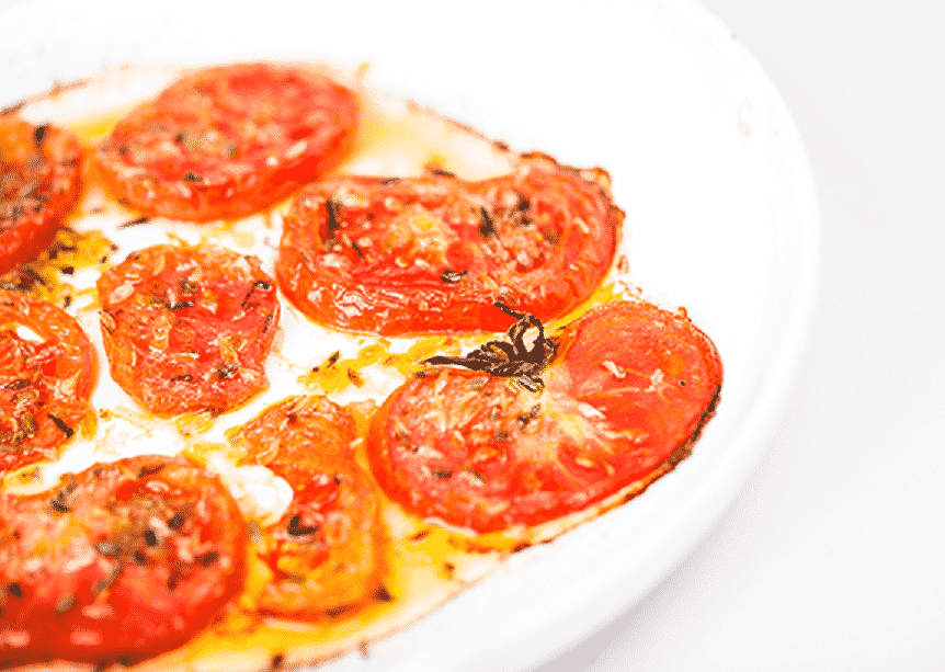Queijo de Nisa com Tomate Grelhado Courgette e Oregãos